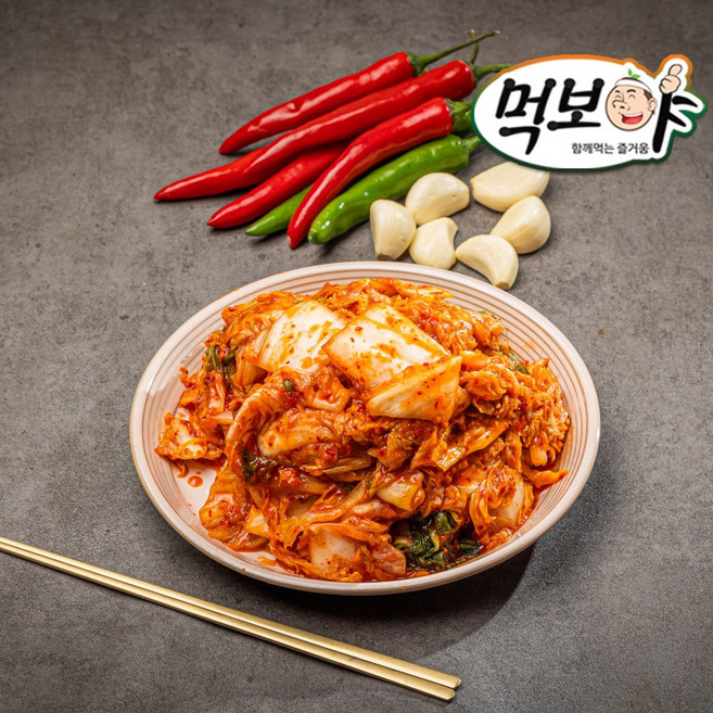 [먹보야] 중부식 맛김치 썰은김치 반찬 배추 T, 1개, 10kg