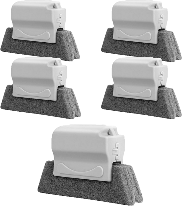 리안하우스 창틀 청소 틈새 브러쉬, 그레이, 5개