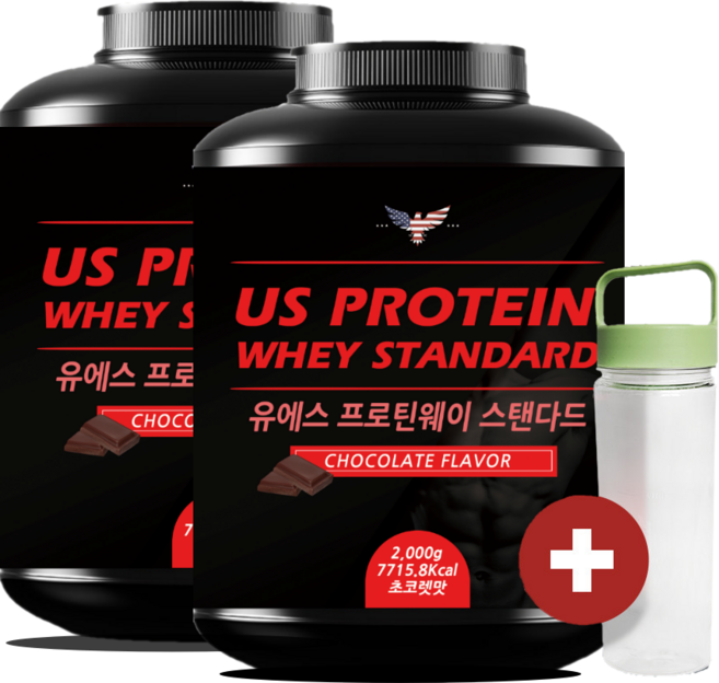 유에스프로틴웨이스탠다드 고함량프로틴 헬스단백질보충제 근육증가 대용량 프로틴, 2개, 2kg