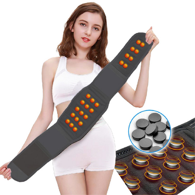 자석허리보호대 자기장 허리 보호대 자기발생 발열 복대 통증완화, 1개