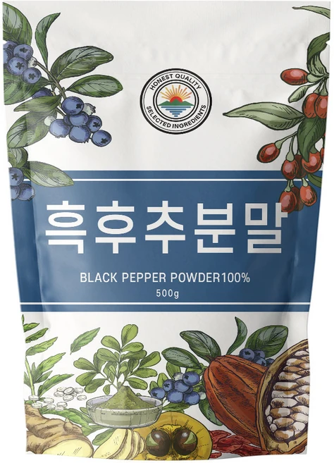 해나식품 후추분말 가루 500g, 1개 - 쿠팡
