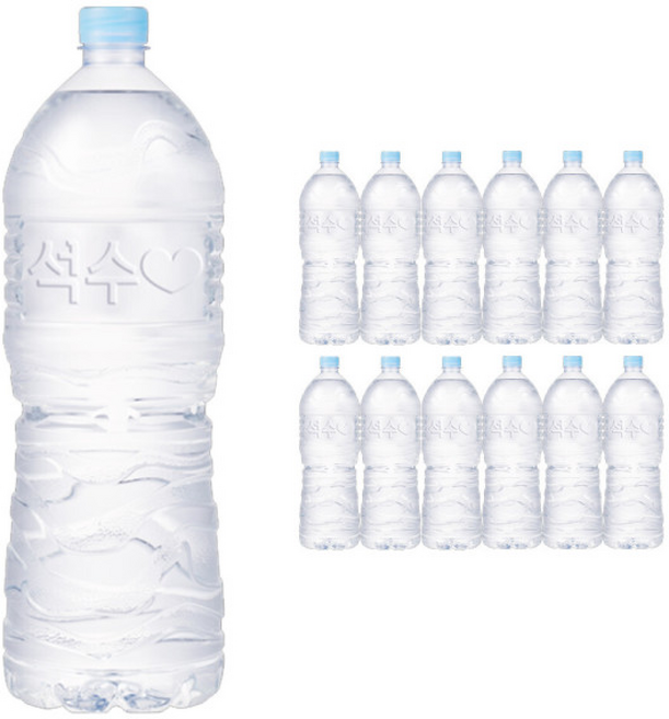 석수 무라벨 생수, 2L, 1개