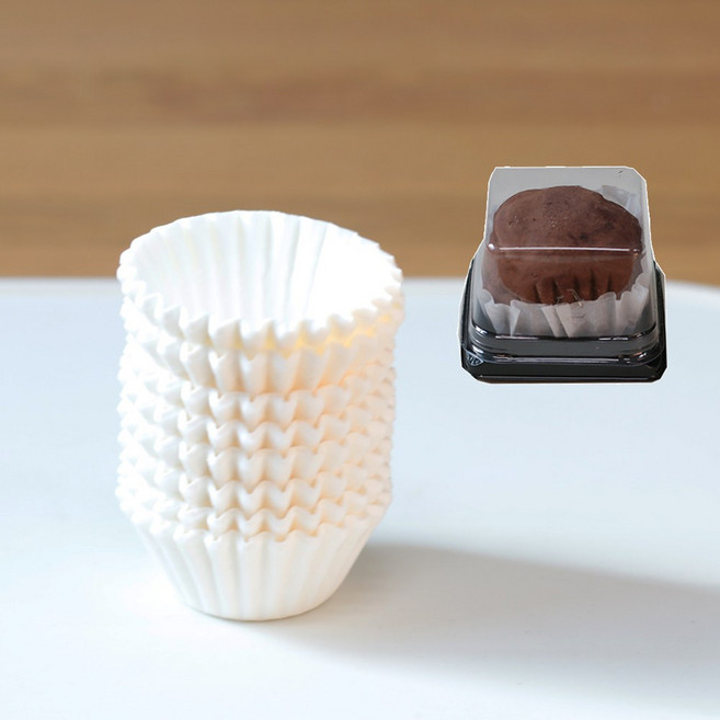 두쫀쿠 포장 머핀 유산지 40mm 150매입 국산, 흰색, 1개