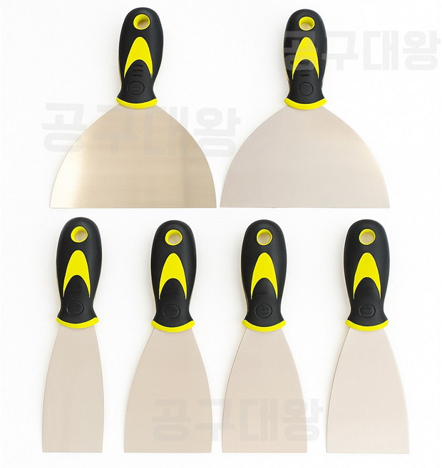 스테인리스 스크래퍼 헤라 껌칼 퍼티칼, 3개