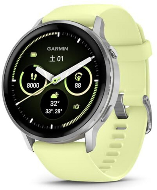 GARMIN Venu 4 스마트워치 AMOLED 대형 디스플레이 최대 12일 배터리 건강 관리 피트니스 다양한 골프 기능 80가지 이상의 멀티 스포츠 지원 Suica 심박 센서 수, 회색/슬레이트, 41mm (VENU SQ2), 2021년 모델