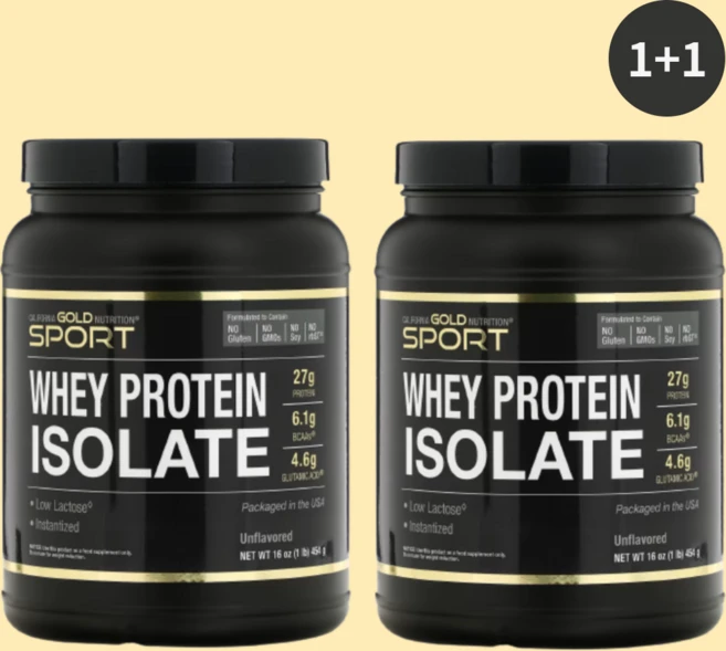 캘리포니아 골드 뉴트리션 SPORT 분리 유청 단백질 무향 90% 단백질 빠른 흡수 쉬운 소화 단일 공급원 A등급 위스콘신 미국 유제품 1 l, 2개, 454g - 쿠팡
