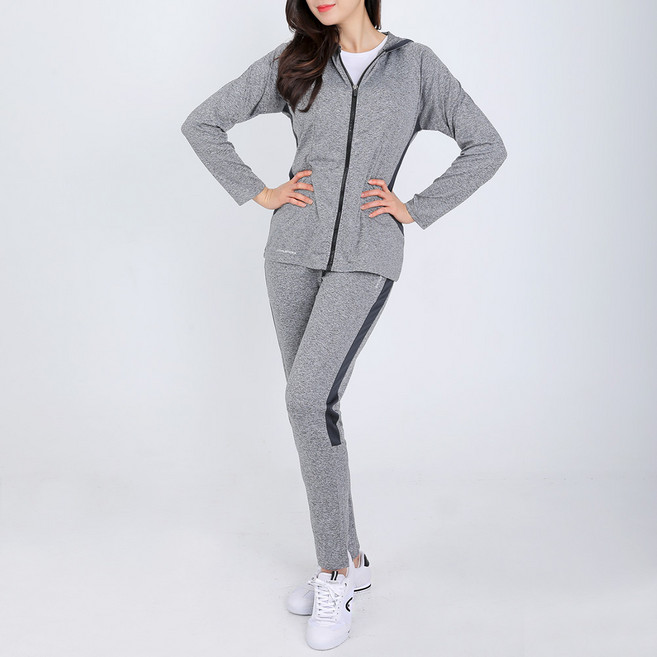 <스타일랑> 여성 봄 여름 트레이닝복 세트 / 와이드밴딩 스판 빅사이즈 운동복 홈트 체육복 상하의 셋업