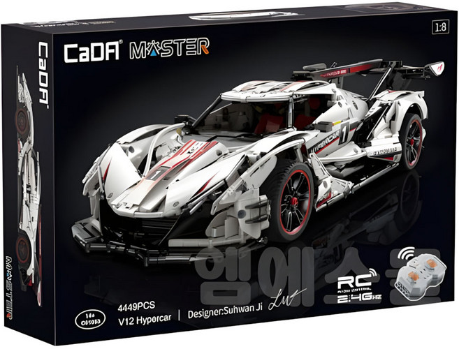 바니랜드 카다블럭 마스터 아폴로 V12 하이퍼카 4449pcs, 1개