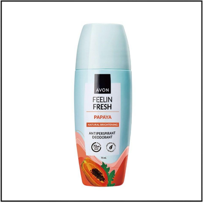 AVON 雅芳 Feelin Fresh Papaya 體香劑 天然嫩膚, 1個, 75ml