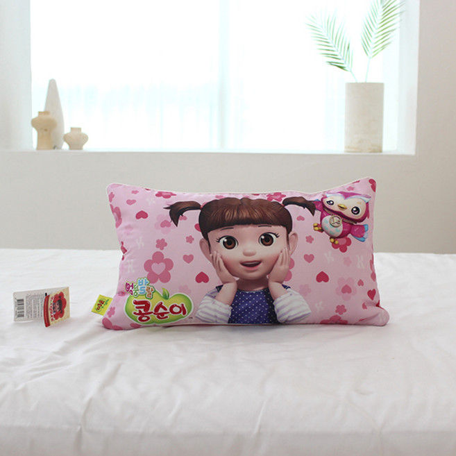 코알라컴퍼니 콩순이 순면 아동베개 25x45cm 마이크로화이버 베개 솜 콩순이 단독