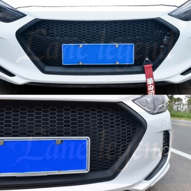 자동차 프론트 범퍼 그릴 메쉬 후드 센터 미들 현대 엘란트라 2016 레이싱