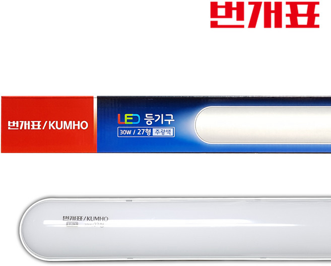 번개표 LED원형일자등 30W 흰색빛 27형 P3065060A, 1개, 주광색