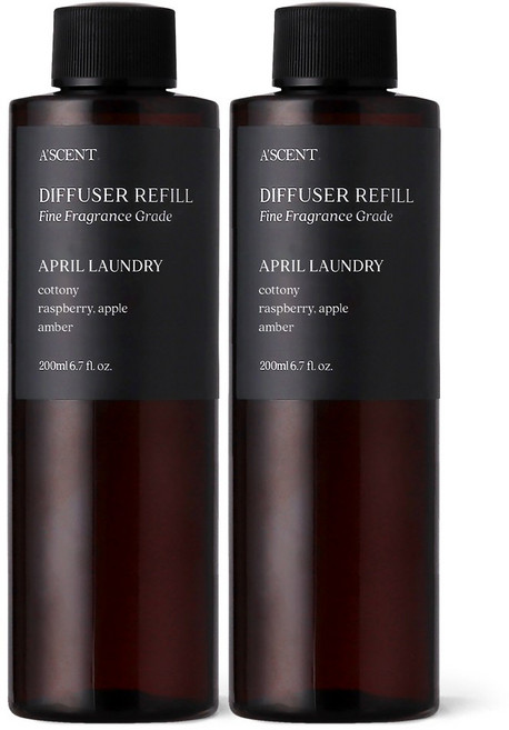 1+1 에이센트 실속형 디퓨저 리필 200ml 2구, 2개, 에이프릴런더리