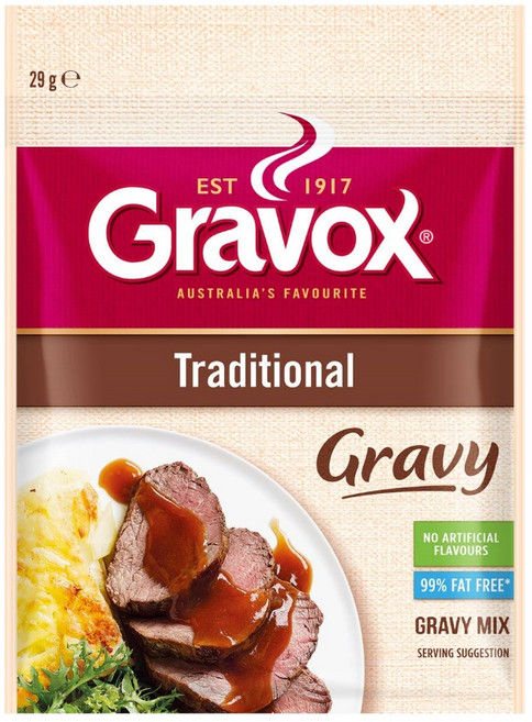 호주 그레복스 트레디셔널 그레이비 믹스 파우더 29g Gravox Traditional Gravy Mix, 1개