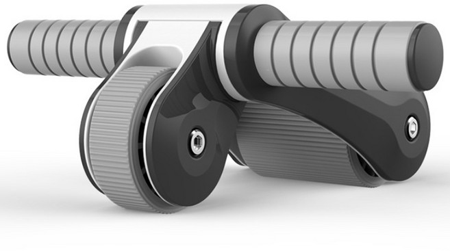 홈트 폴딩기어 AB 슬라이드 복근 코어 운동 롤아웃 매트 포함, 블랙