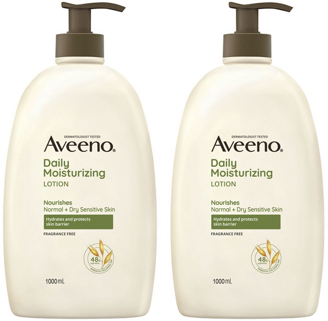 아비노 데일리 모이스춰라이징 바디로션, 2개, 1L