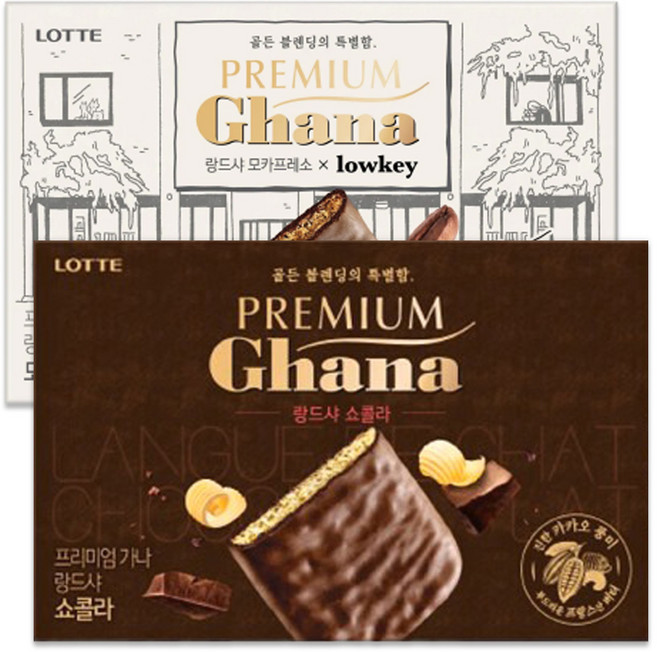 롯데 프리미엄 가나 랑드샤 모카프레소 91g+쇼콜라 91g 총2개, 91g, 2개
