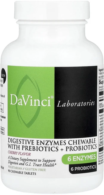다빈치 랩 오브 버몬트 메가 프로바이오틱 ND 위드 다이제스티브 엔자임 체리 90 츄어블, 3개, 90정 - 쿠팡