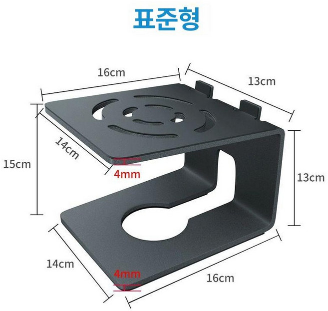 모니터스피커 받침대 3-8인치 데스크탑 방음 8인치, 증고 일반형 블랙 1개 15kg, 기본 색상