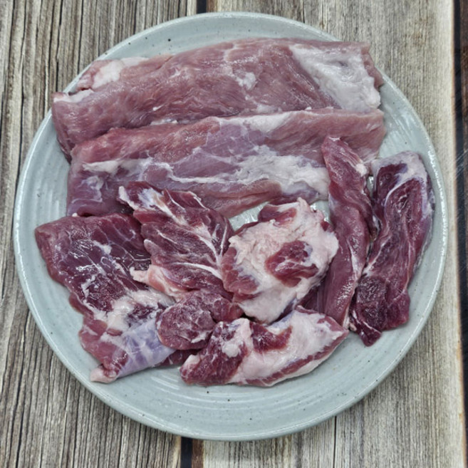 지리산 산청 흑돼지 뒷고기 모듬 500g, 1개