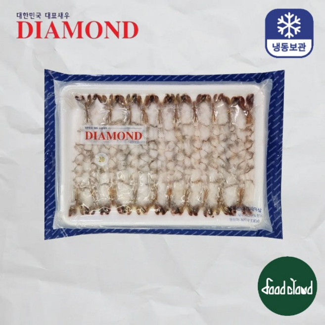 DIAMOND 튀김용 노바시 새우 20미 450g [호텔용 다이아몬드 튀김용 노바시 새우 20미 450g [호텔용 특대사이즈], 1개