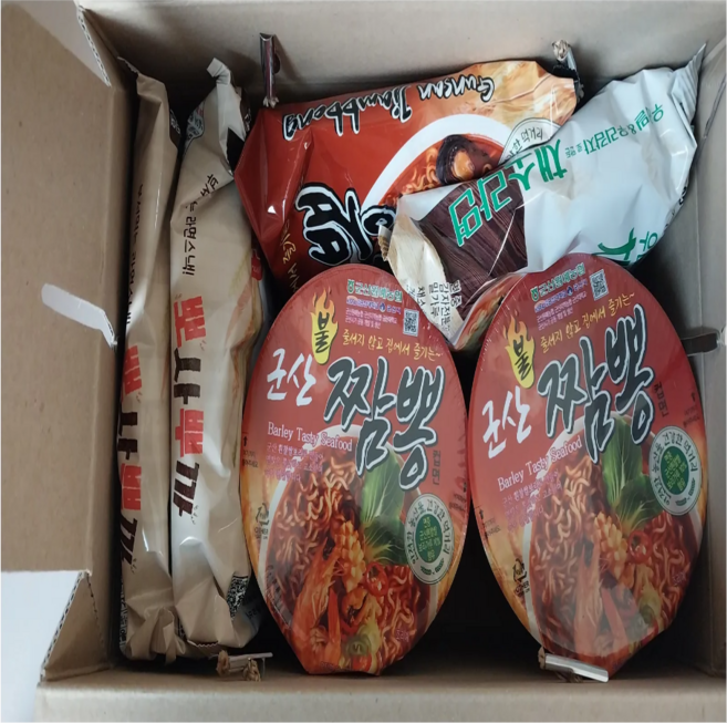 군산짬뽕 봉지라면 컵라면 특산품 선물세트1호
