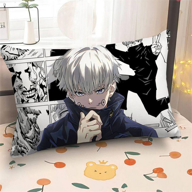 주술회전 배게 애니 굿즈 교죠 캐릭터 소프트 베개 침대 머리맡 쿠션