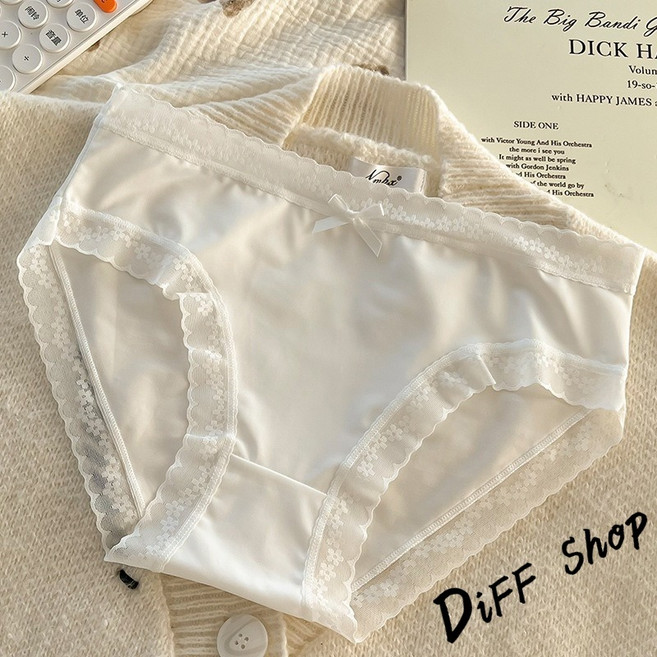 韓版奶油色超薄冰絲無痕內褲, 【U33】白色