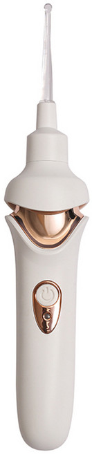 전동 귀지흡입기 LED조명 귀지제거 귀이개 강력한 흡입력, 화이트, 1개