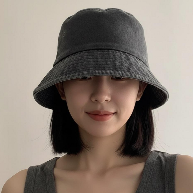 라베사 데님 버킷햇 벙거지 모자 햇빛 자외선 차단