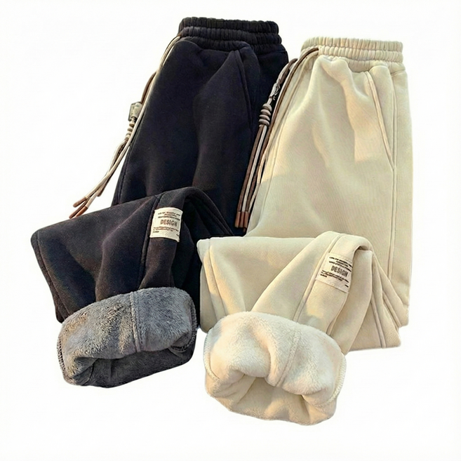 지디오 주니어 기모바지 2종 1세트 조거 겨울 털안감 팬츠 남아 여아 고용 밴딩 방한