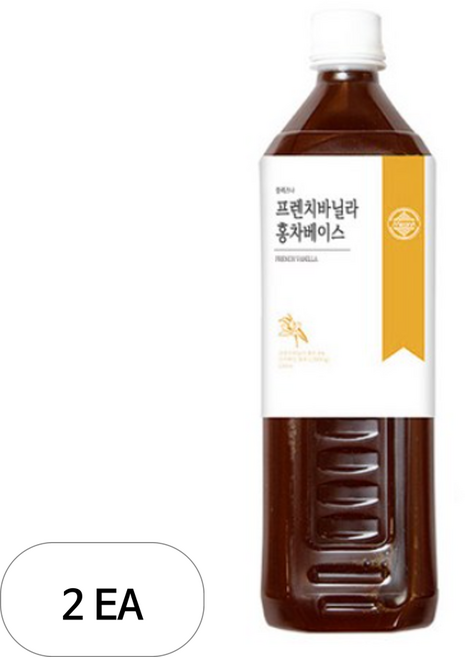 믈레즈나 프렌치바닐라 홍차베이스, 1L, 2개