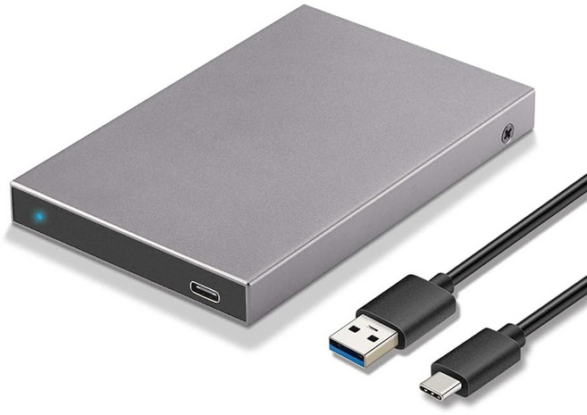 SSK 알루미늄 2.5인치 하드 드라이브 인클로저 USB C 3.1세대 2(6Gbps)~SATA 외장 HDD 케이스 어댑터 7 9.5mm SATA III SSD WD Seaga