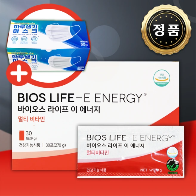 [힘있게 살아요] 유니시티 바이오스 라이프 이에너지 E 에너지 멀티비타민 30포, 1세트, 23정 - 쿠팡