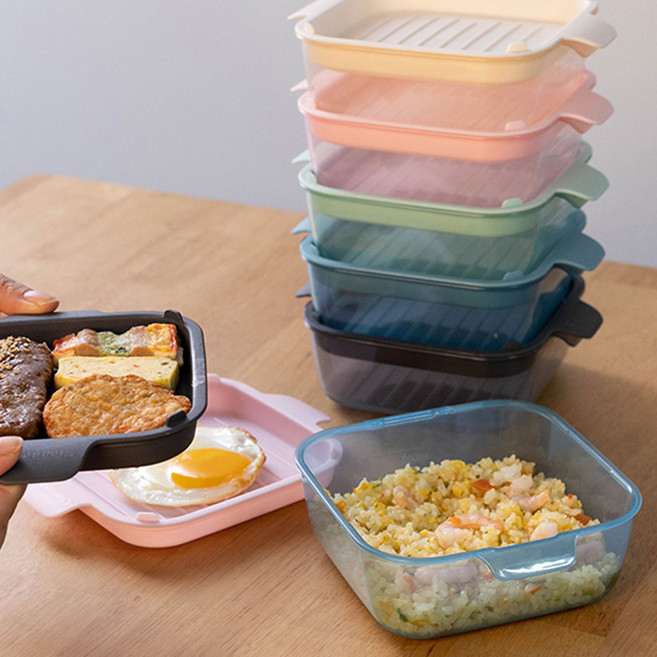 파스텔 냉동밥 밀폐용기 5p set 보관용기 간식보관, 민트