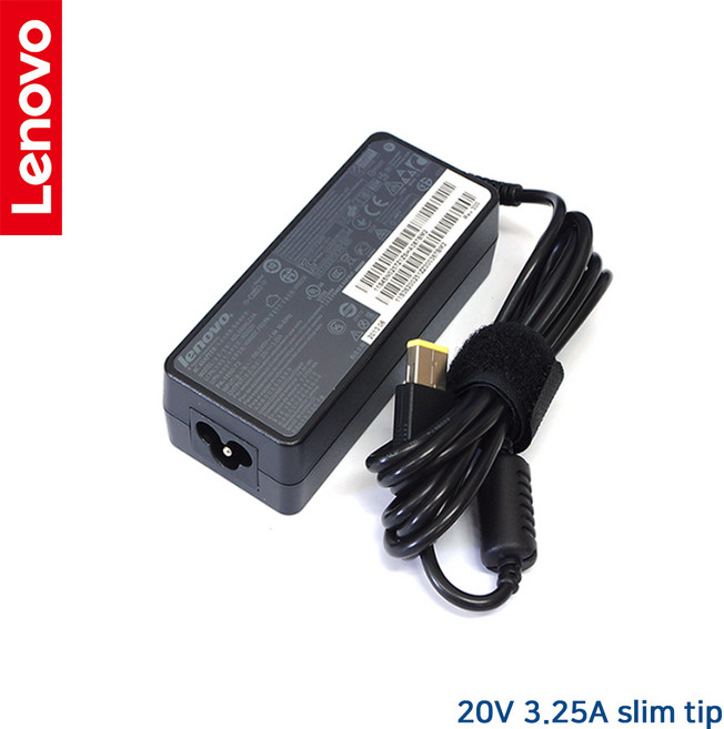 Lenovo 정품 20V 3.25A slim tip 노트북 어댑터, 1개