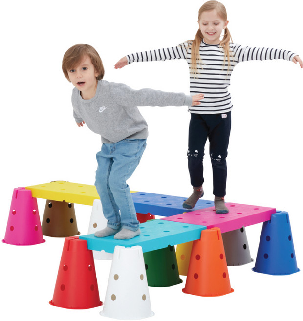 아이소파 멀티보드 숏 밸런스 놀이세트 IG-P025 유아 단체 밸런스 게임 체육 교구, 단품, 1개