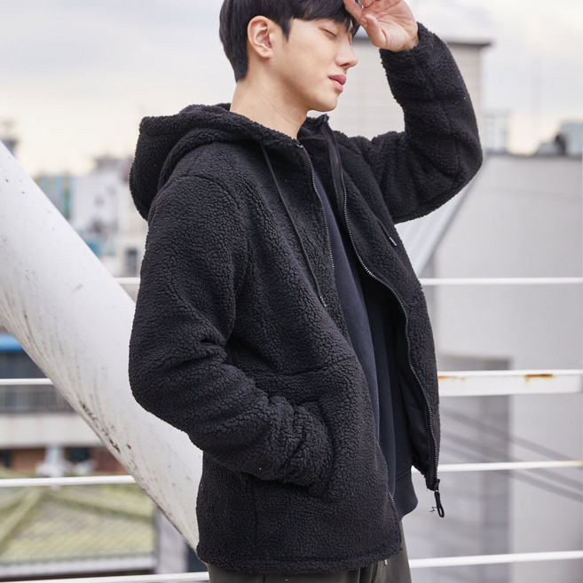 뽀글이 양털 후리스 후드 집업 플리스 남자 남성 여자 여성 점퍼 학생후리스 플리스