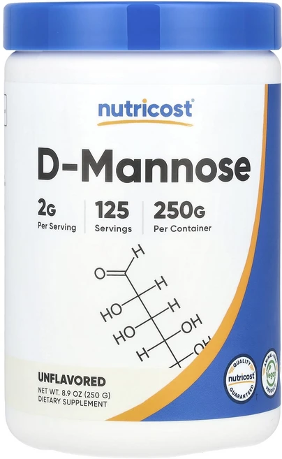 Nutricost d-만노스 무맛 250g(8.9oz), Nutricost d만노스 무맛 250g89oz, 250g, 1개 - 쿠팡