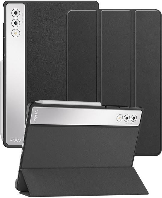 레노버 요가 탭 플러스 AI 케이스 스마트 스탠딩, 블랙, 1개