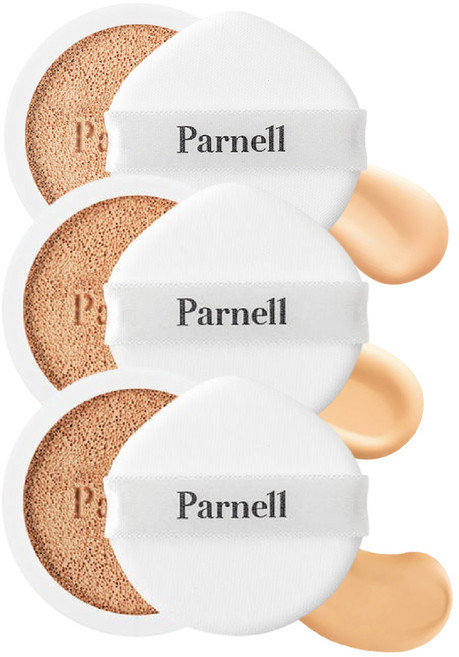 Parnell 積雪草精粹霧面氣墊 補充芯 19 1個 柔軟親膚水滴形粉撲 打造精緻無瑕妝容
