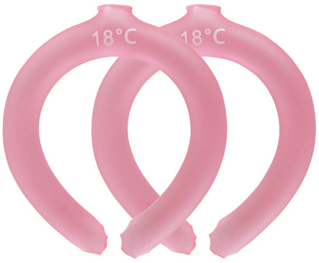 딥톡 아이스 넥쿨러 쿨링스카프 DT0087, 핑크, 2개