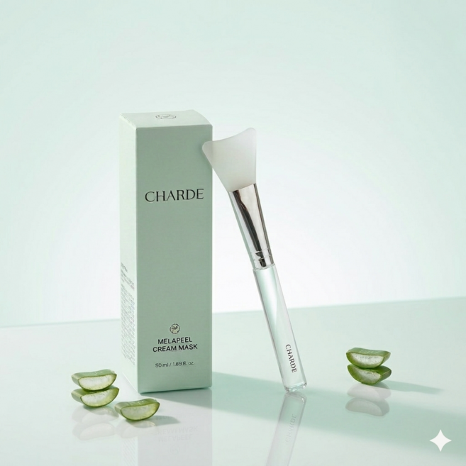 [정품샵] 샤르드 멜라필 크림 마스크 50ml [ + 실리콘 브러쉬 추가 증정 ] 기미개선 피부광채 필오프팩 피부톤개선 기미팩 잡티케어 마스크팩, 1개, 1개입