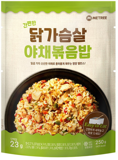 미트리 간편한 닭가슴살 볶음밥 야채, 250g, 21개