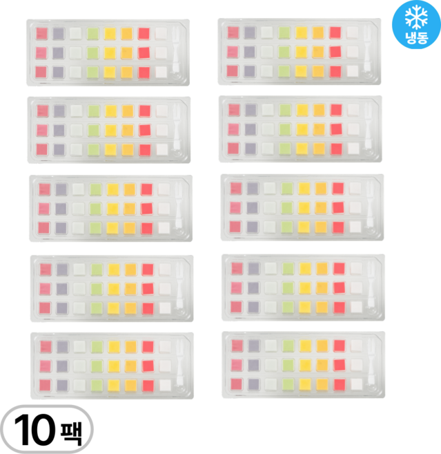 과일큐브치즈MIX 8 가지맛 와인안주 과일치즈 90g 10개