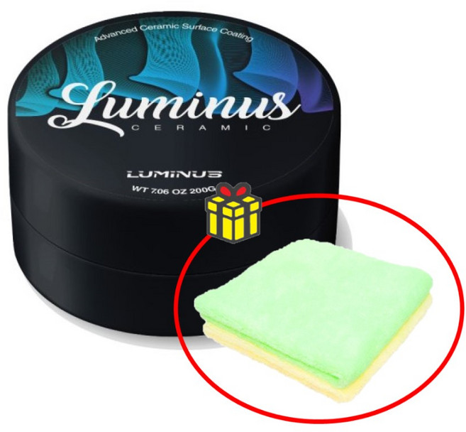 루미너스 세라믹 왁스 카나우바 자동차 고체왁스 170g+타월, 170g, 1개