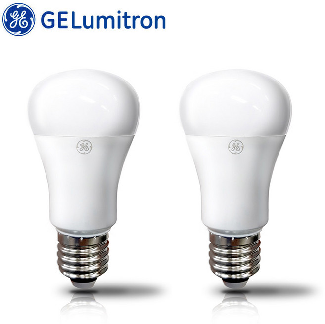 GE루미트론 LED 전구 7W E26 주광색/전구색 x 2개, 주광색