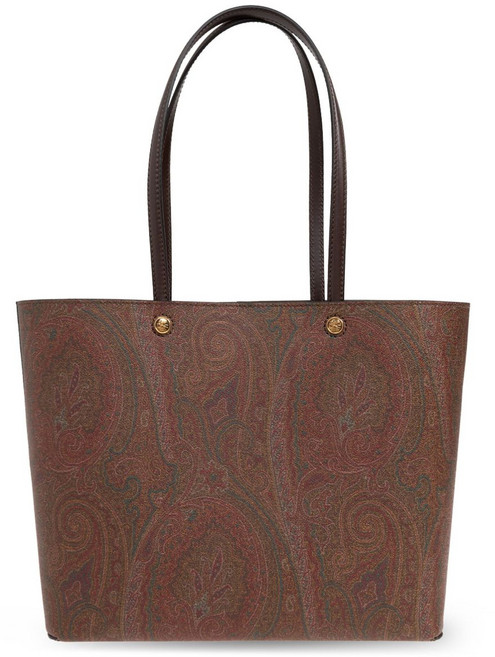 에트로 라지 페이즐리 자카드 쇼퍼 토트 백