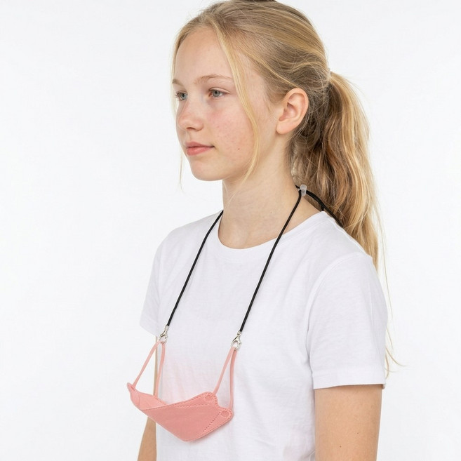 1+1 코지24 국산 마스크줄 마스크 분실방지 길이조절 끈 조정가능한 고리 목걸이 스트랩 파인로프