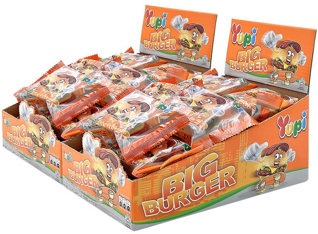 YUPI 빅버거 젤리, 2박스, 504g